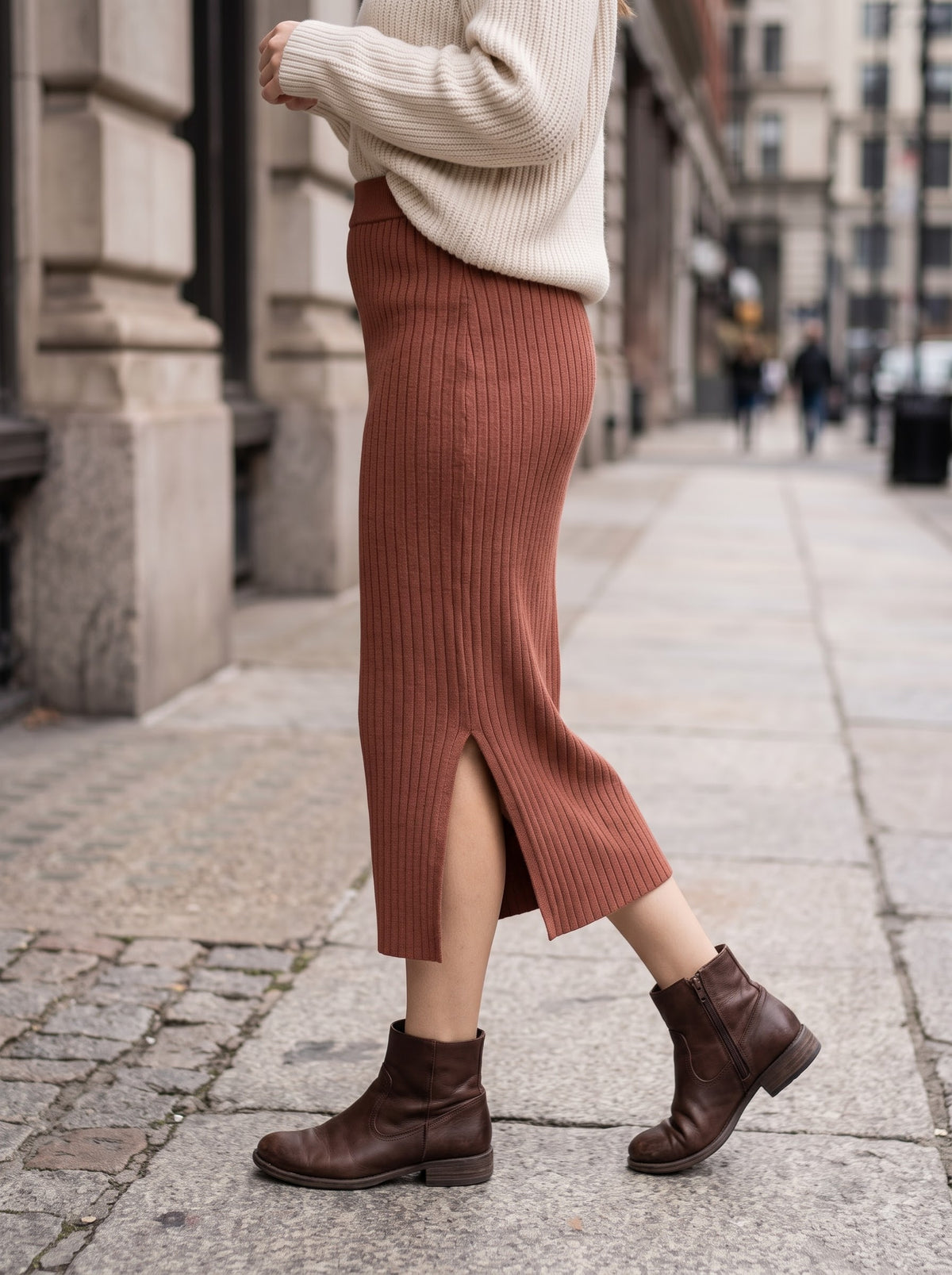 Autumn Glow Knit Skirt