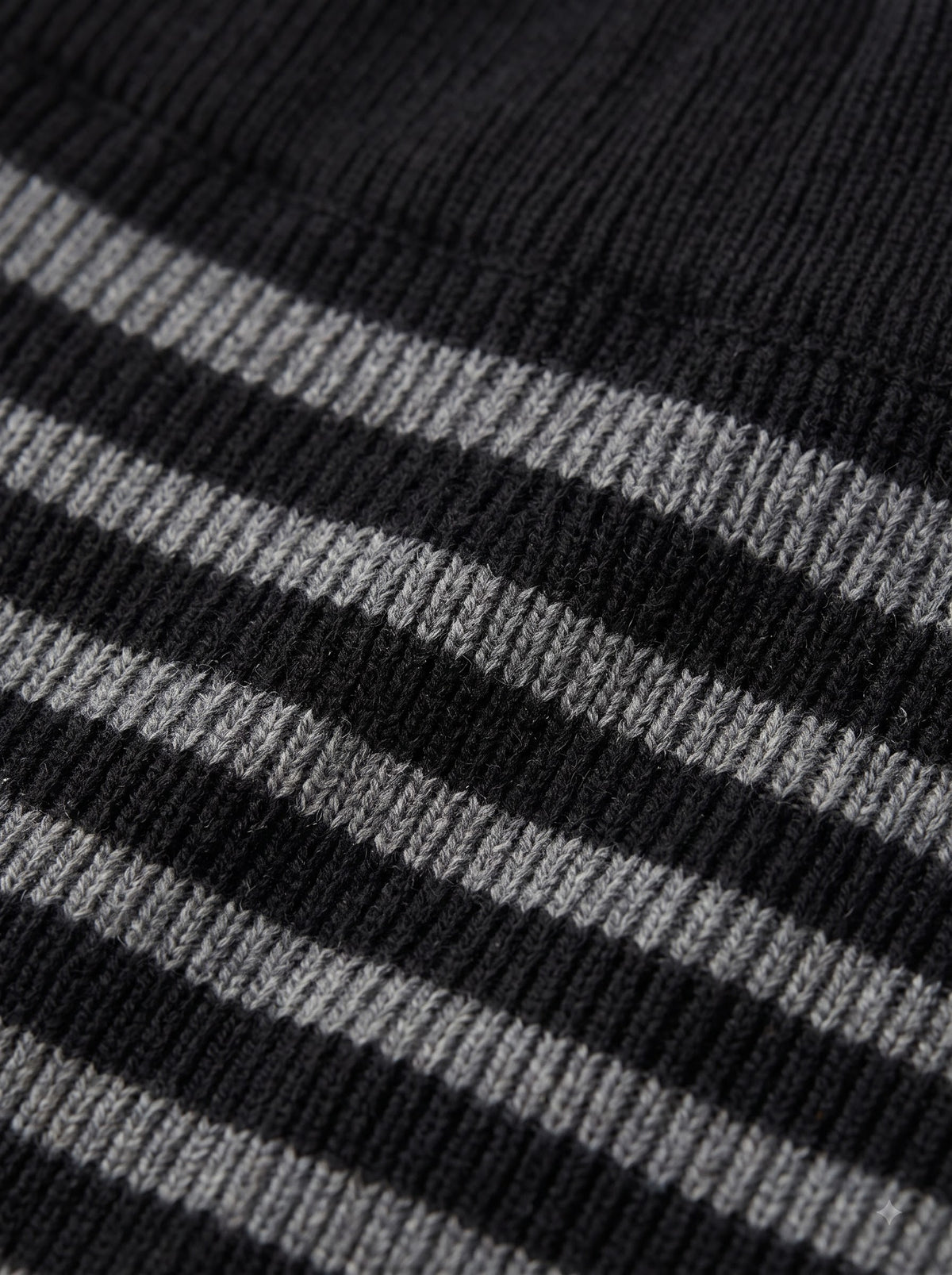 Charcoal Stripe Knit Skirt