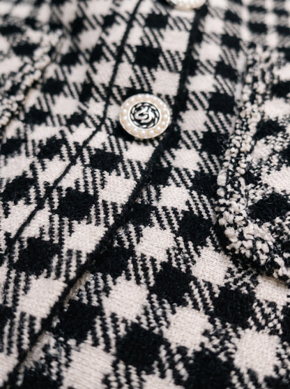 Chanel-Inspired check Skirt