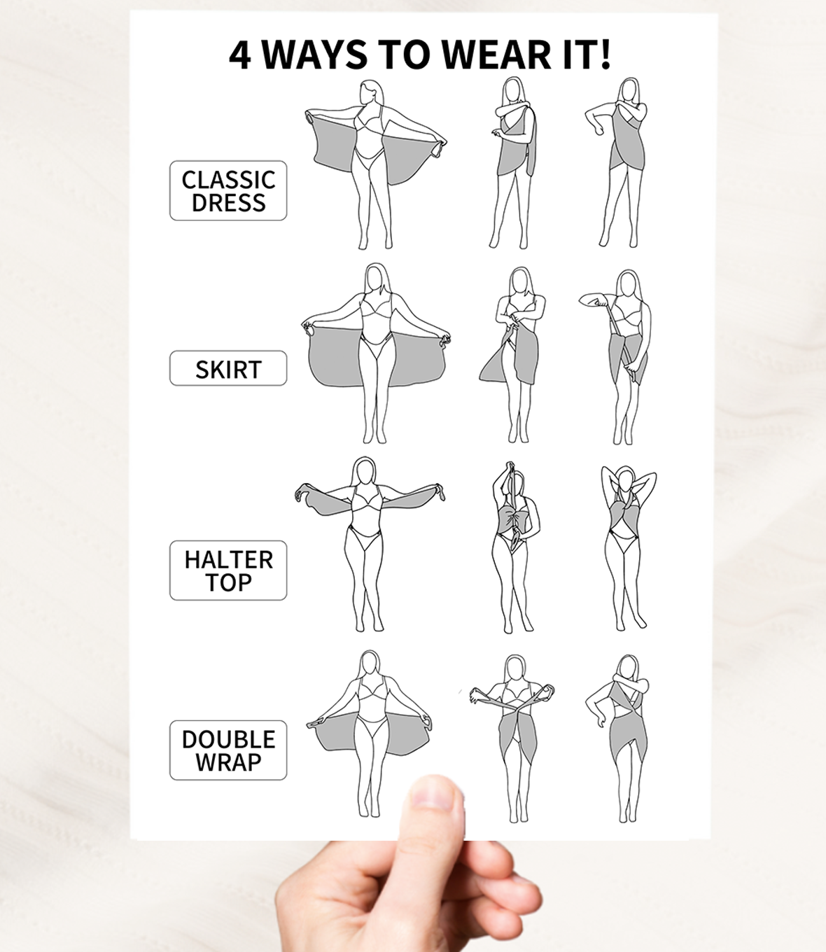 Bikini Cover-Up Wrap Dress