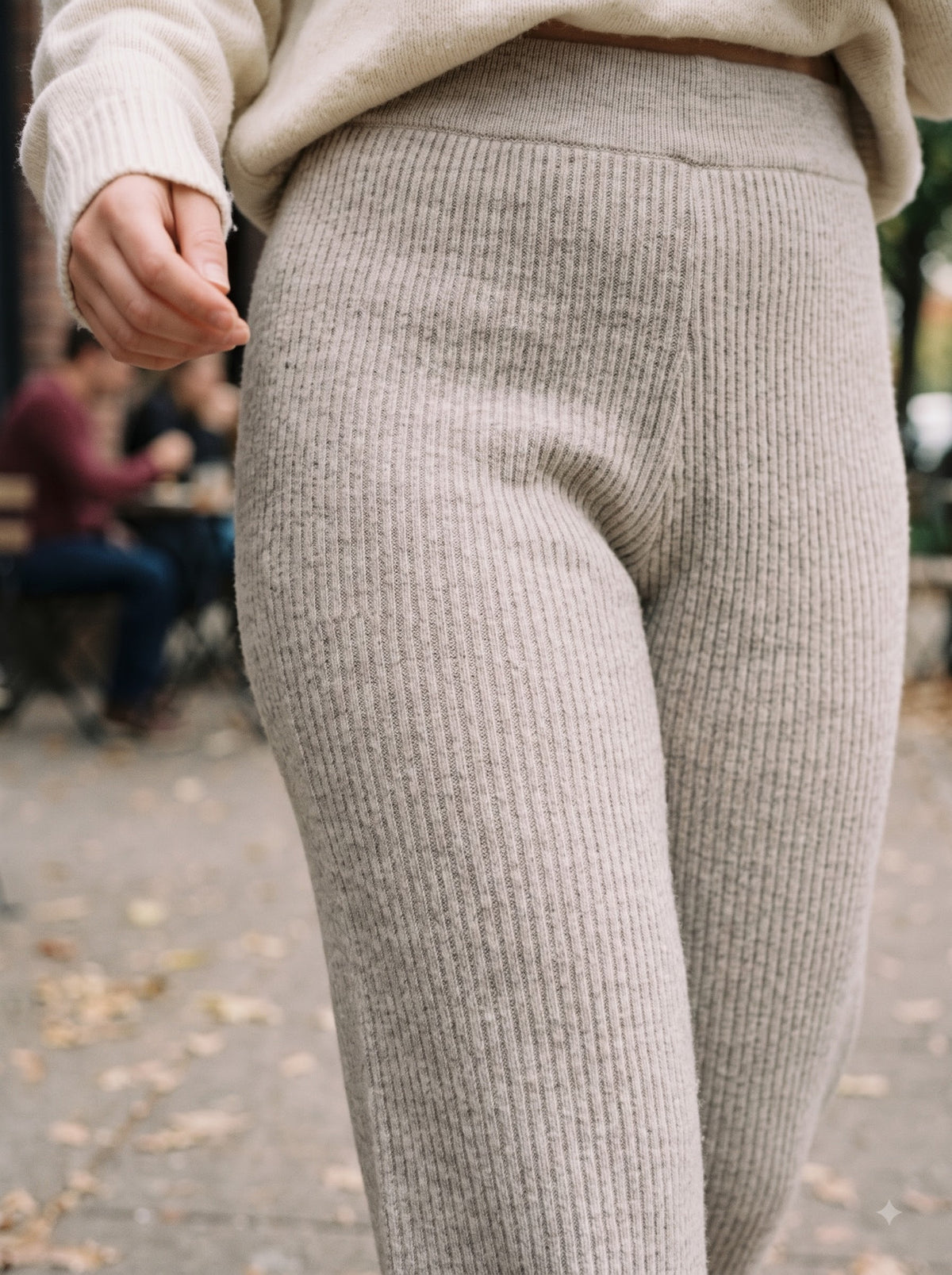 Alpine Comfort Ribbed Knit Trousers