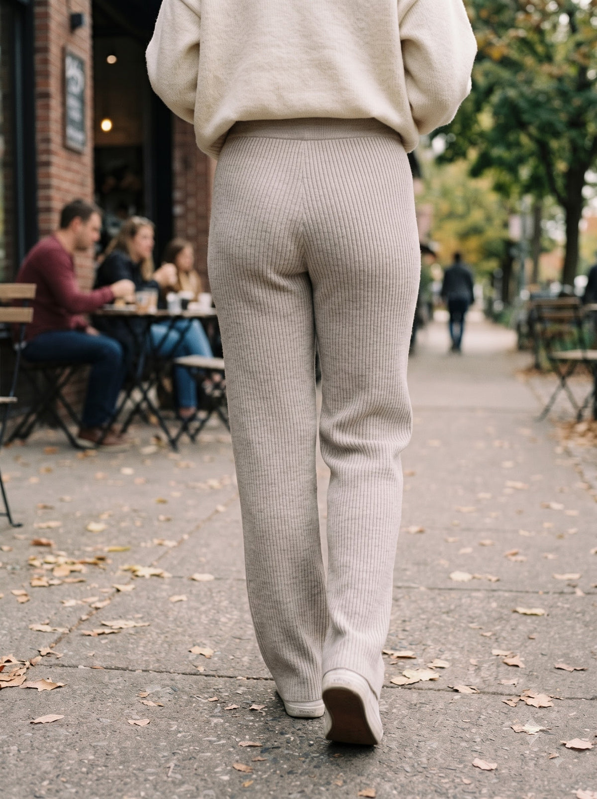 Alpine Comfort Ribbed Knit Trousers