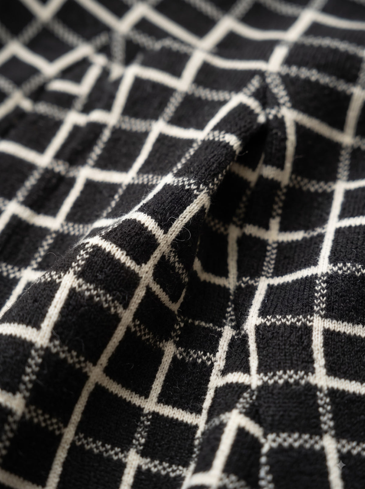 Noir Check Skirt