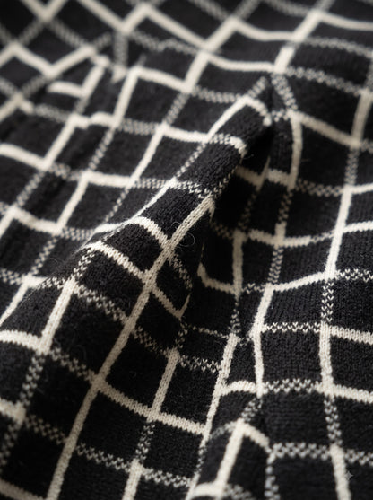 Noir Check Skirt