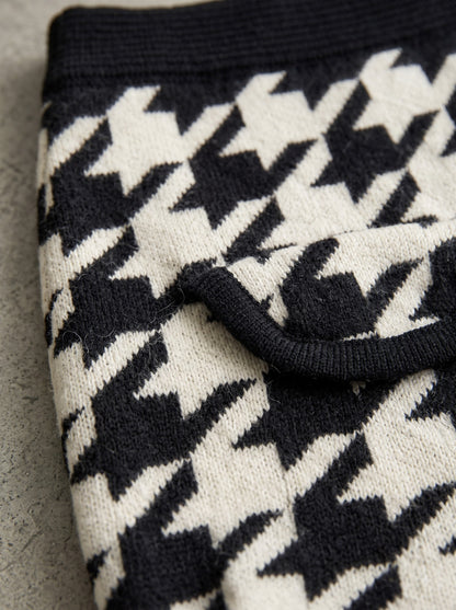 Noir Check Knit Skirt