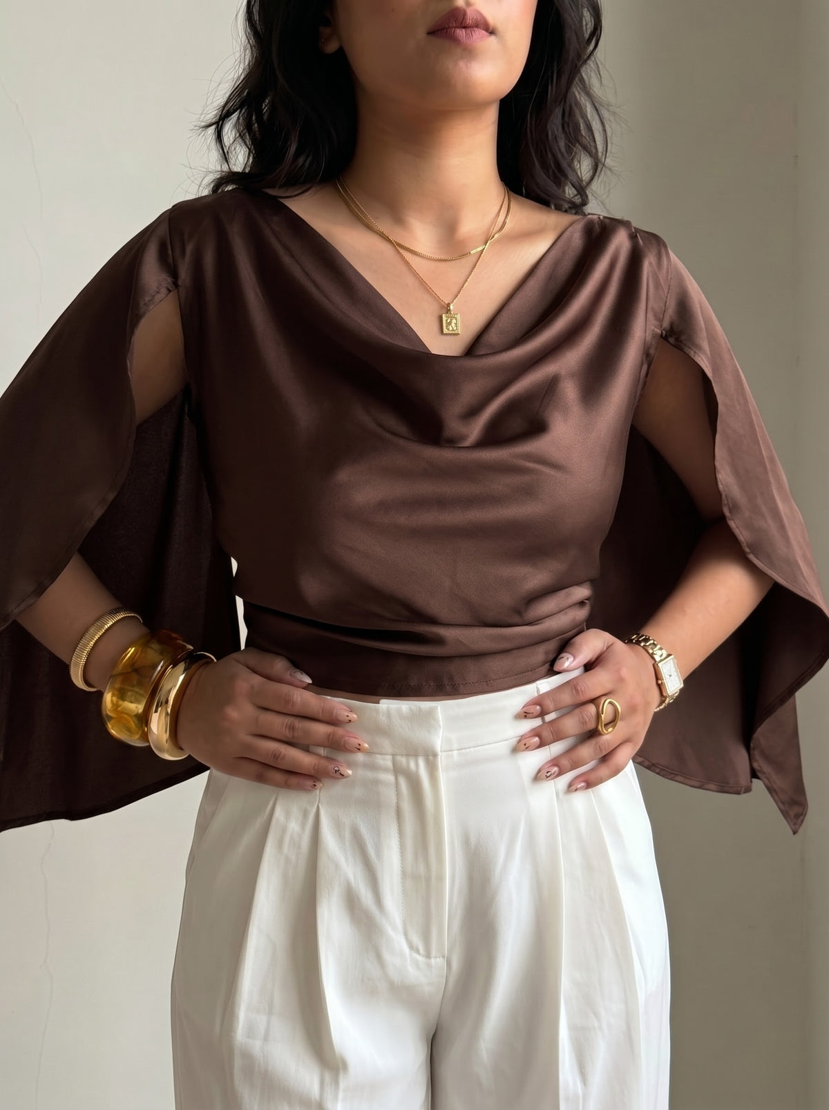 Cape Top - Armani Satin