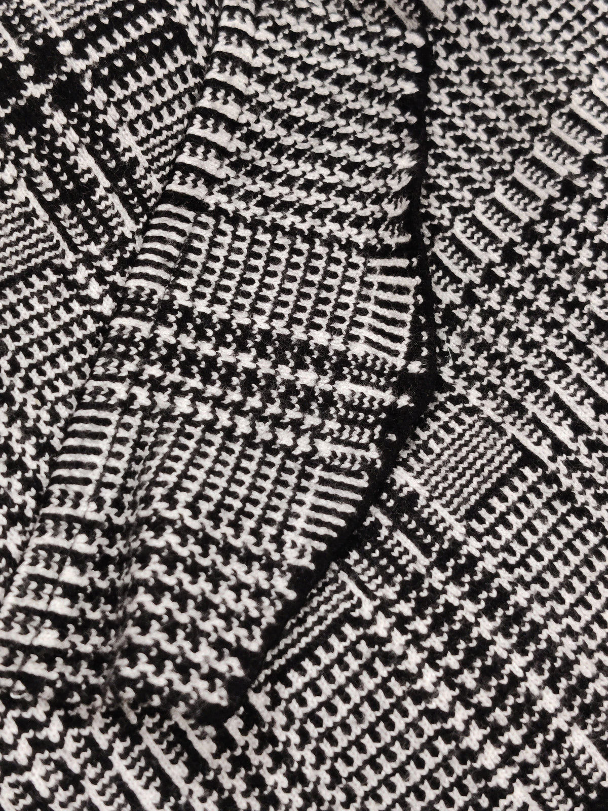 Monochrome Check Skirt