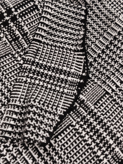 Monochrome Check Skirt