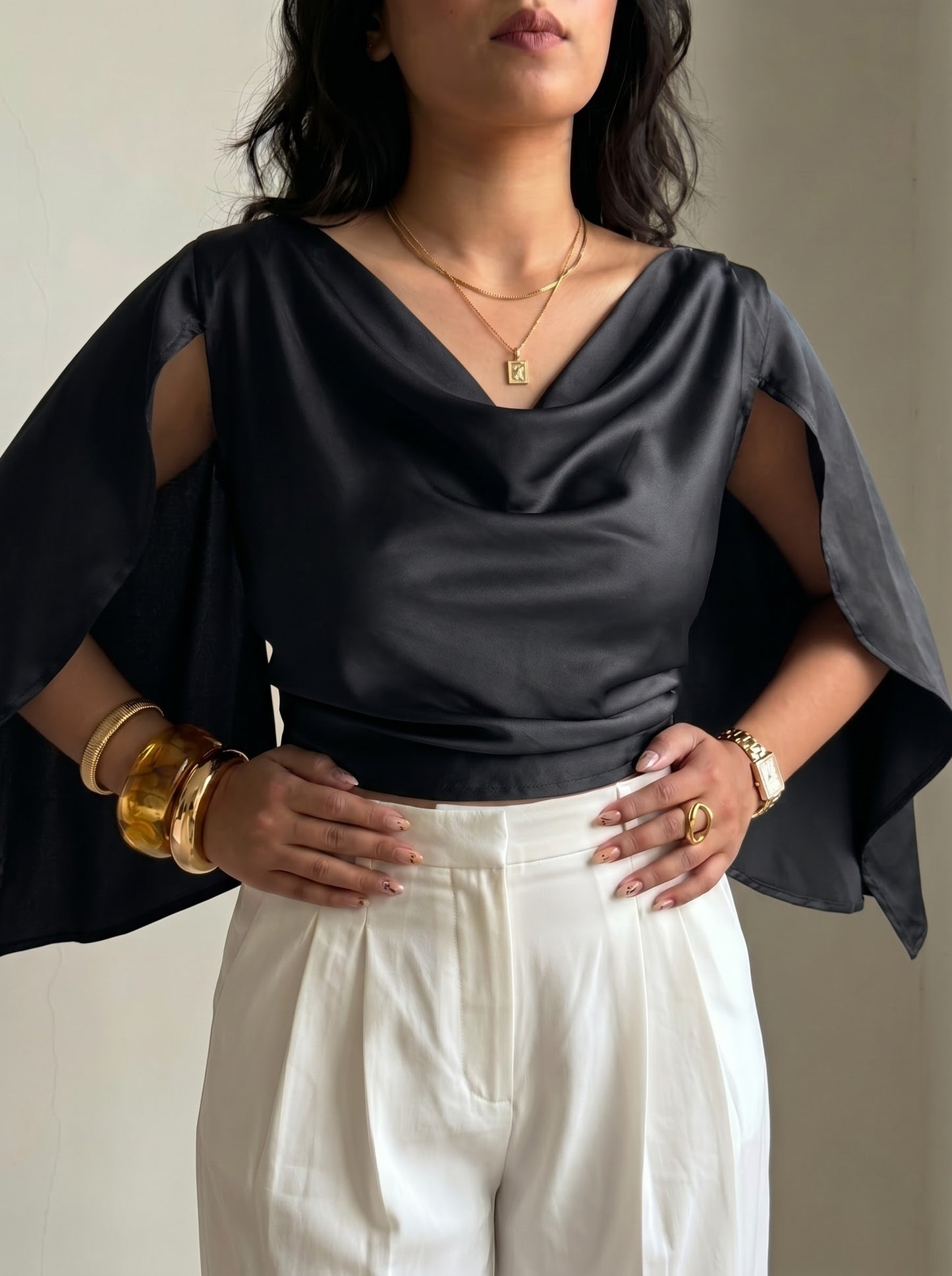 Cape Top - Armani Satin