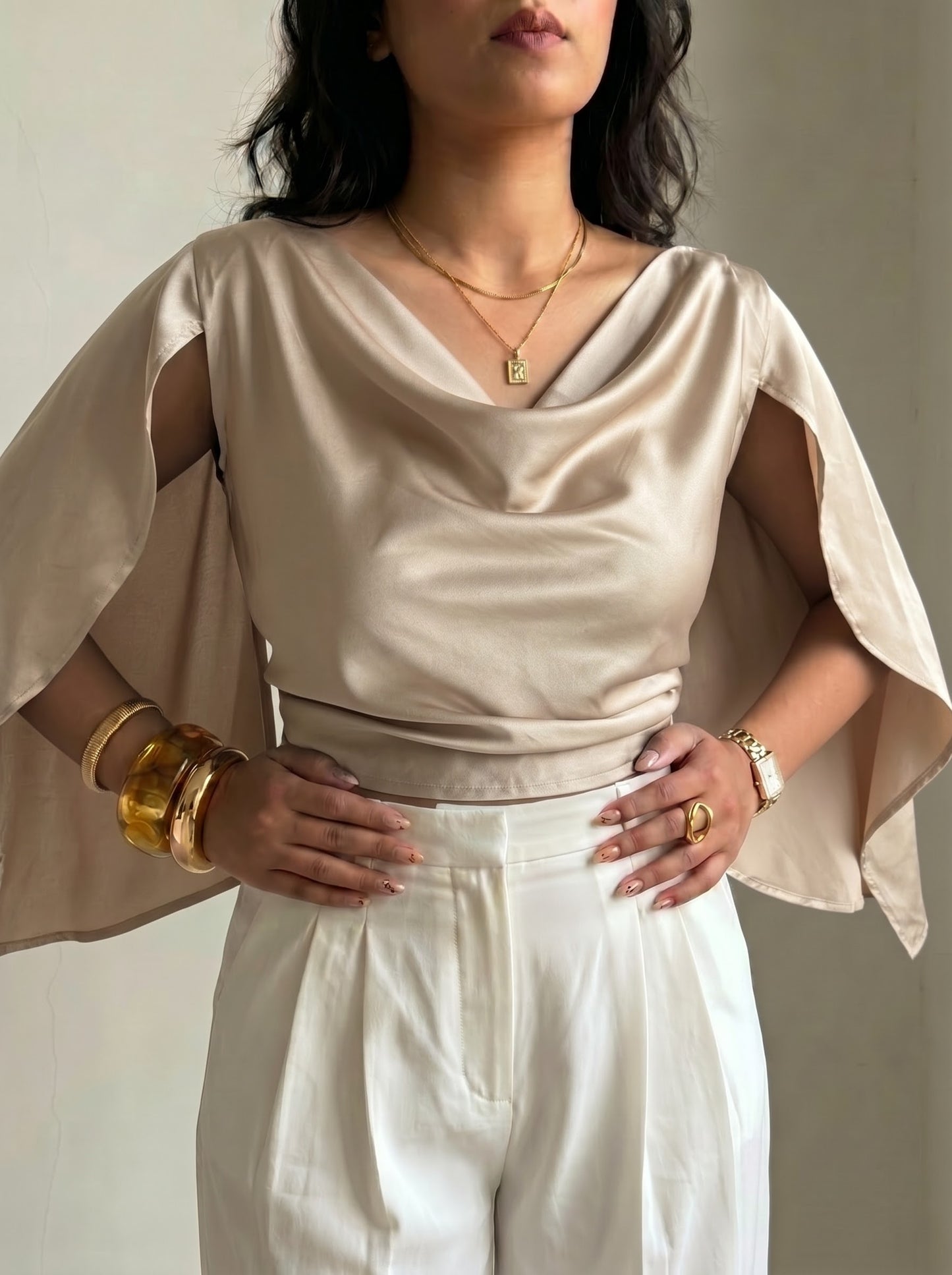 Cape Top - Armani Satin