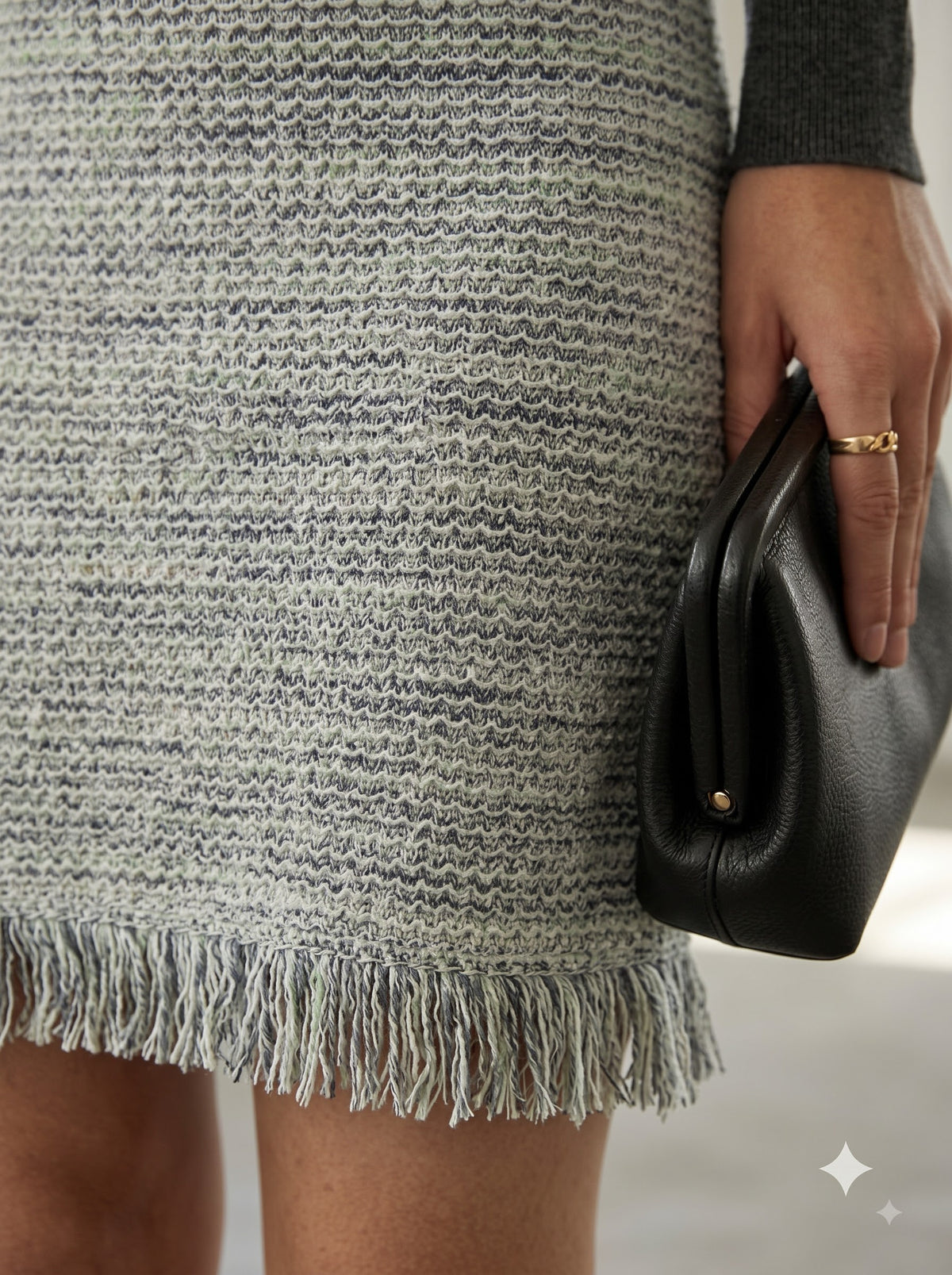 Frostline Tweed Skirt